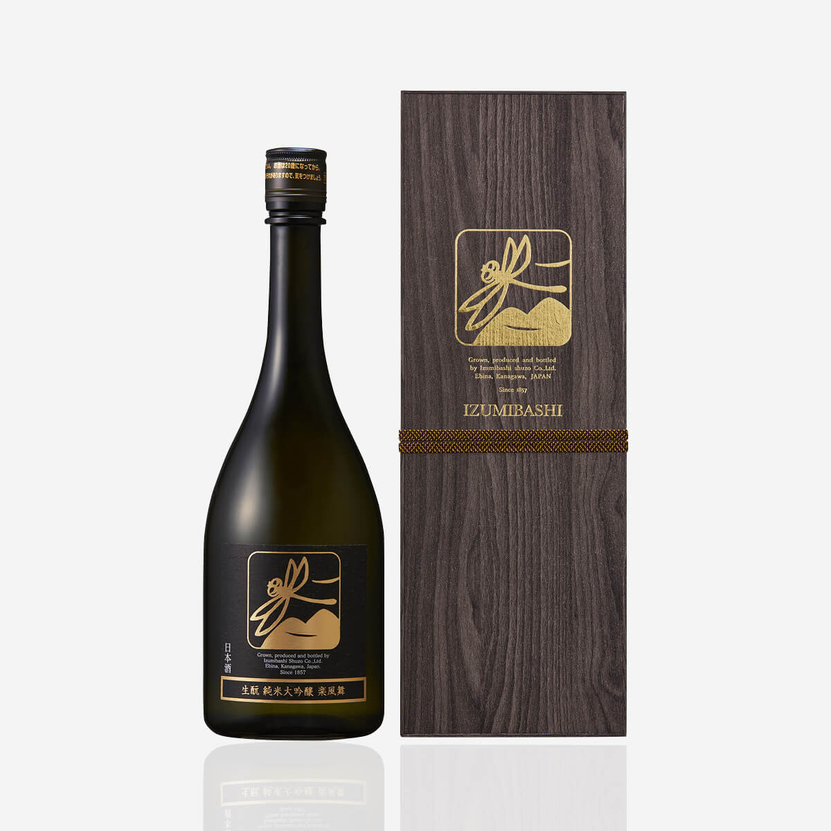 金雀 飛翔 1800ML Izumibashi “Gold Dragonfly” Junmai Daiginjo Kimoto Sake 720 ml