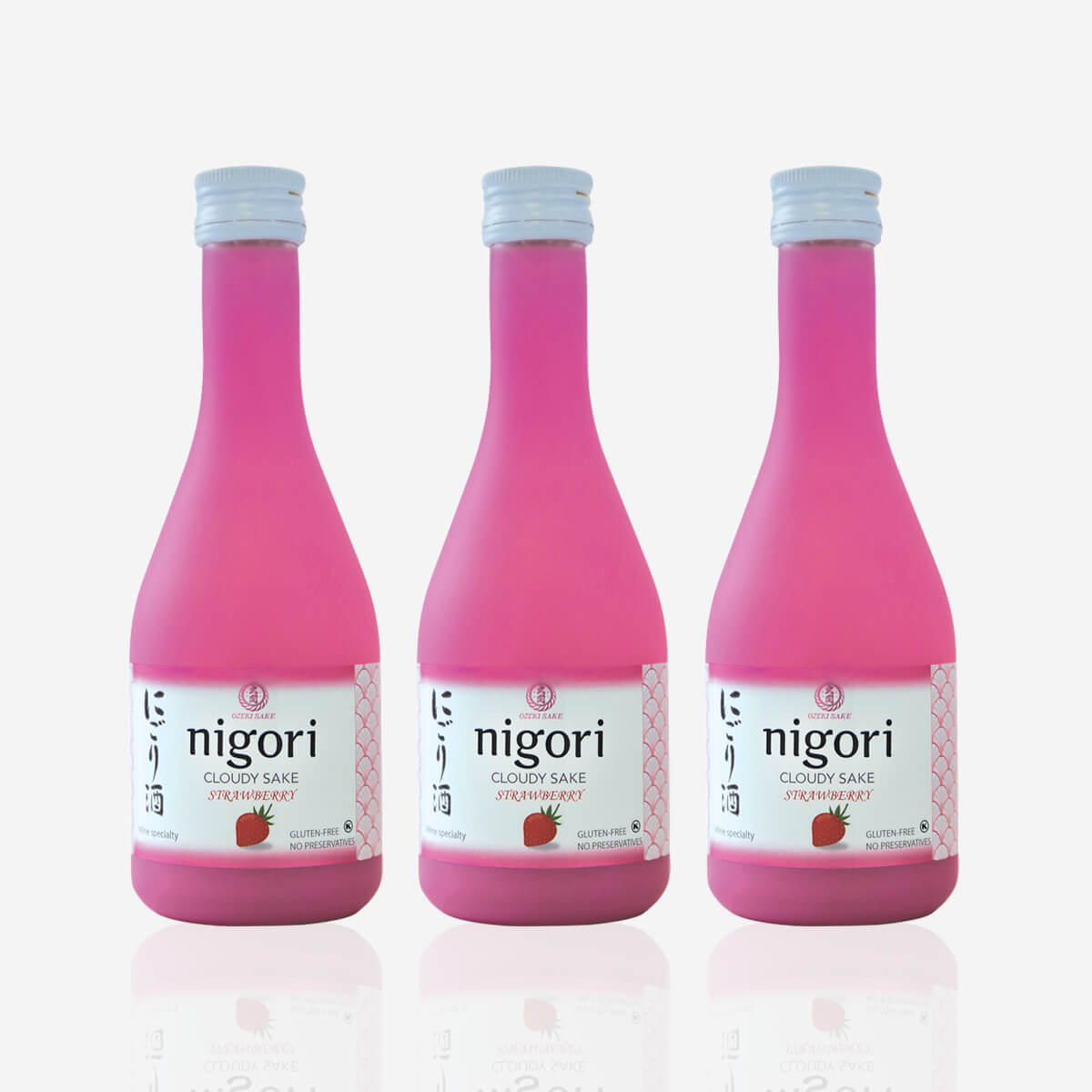 Ozeki “Nigori” Strawberry Set 300 ml × 3