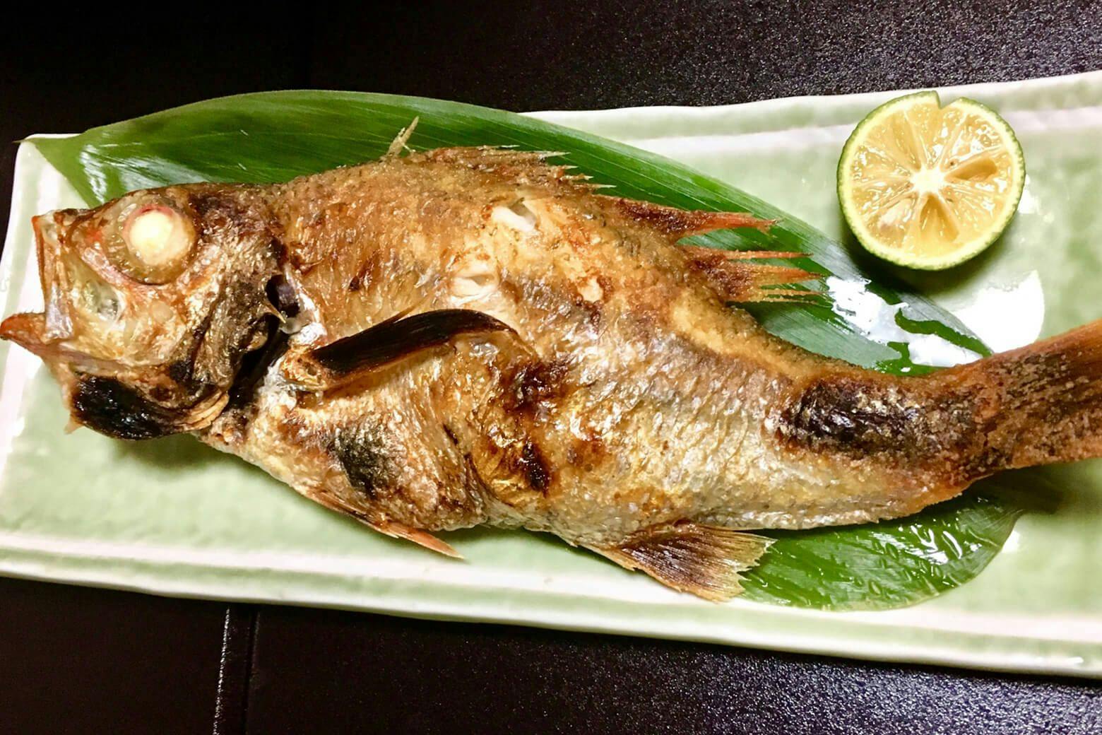 A grilled nodoguro fish