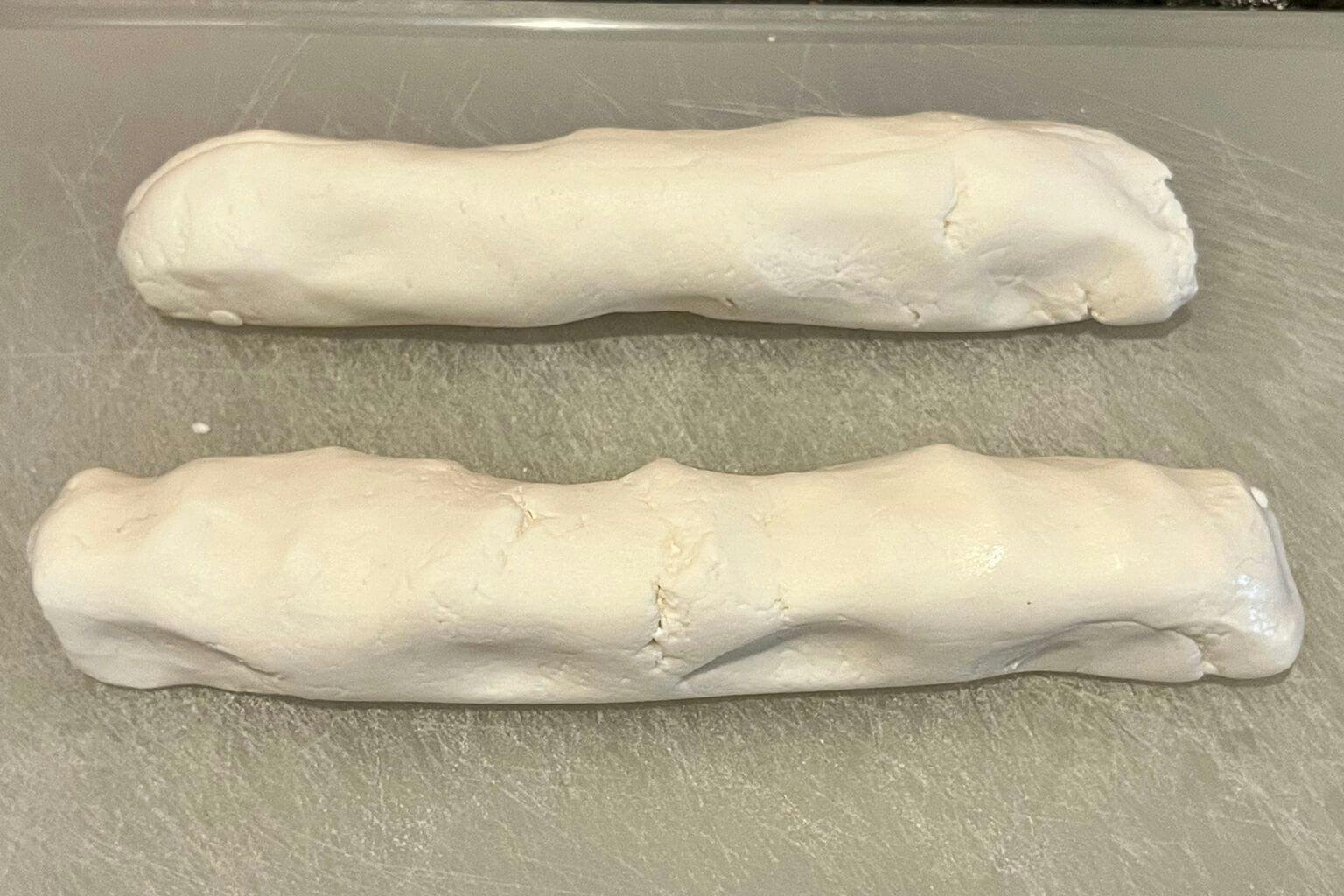 Roll dough into a long, tube-like shape