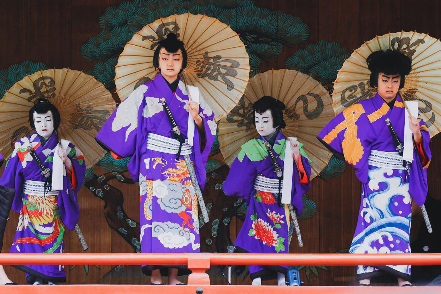 Child kabuki actors