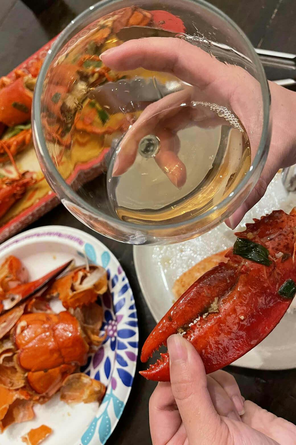 Lobster with Nanbu Bijin “Plum Sake”