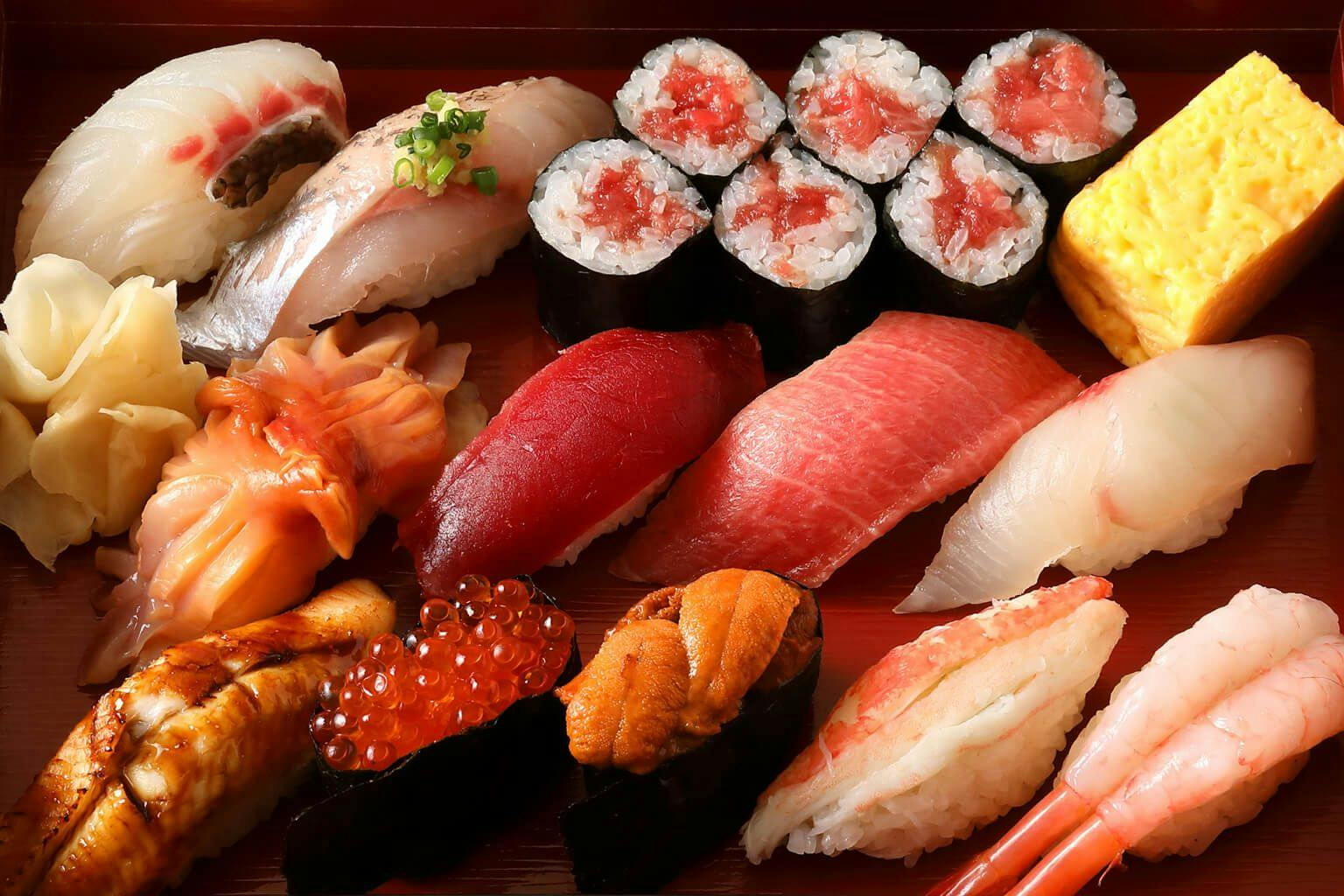 Take out sushi
