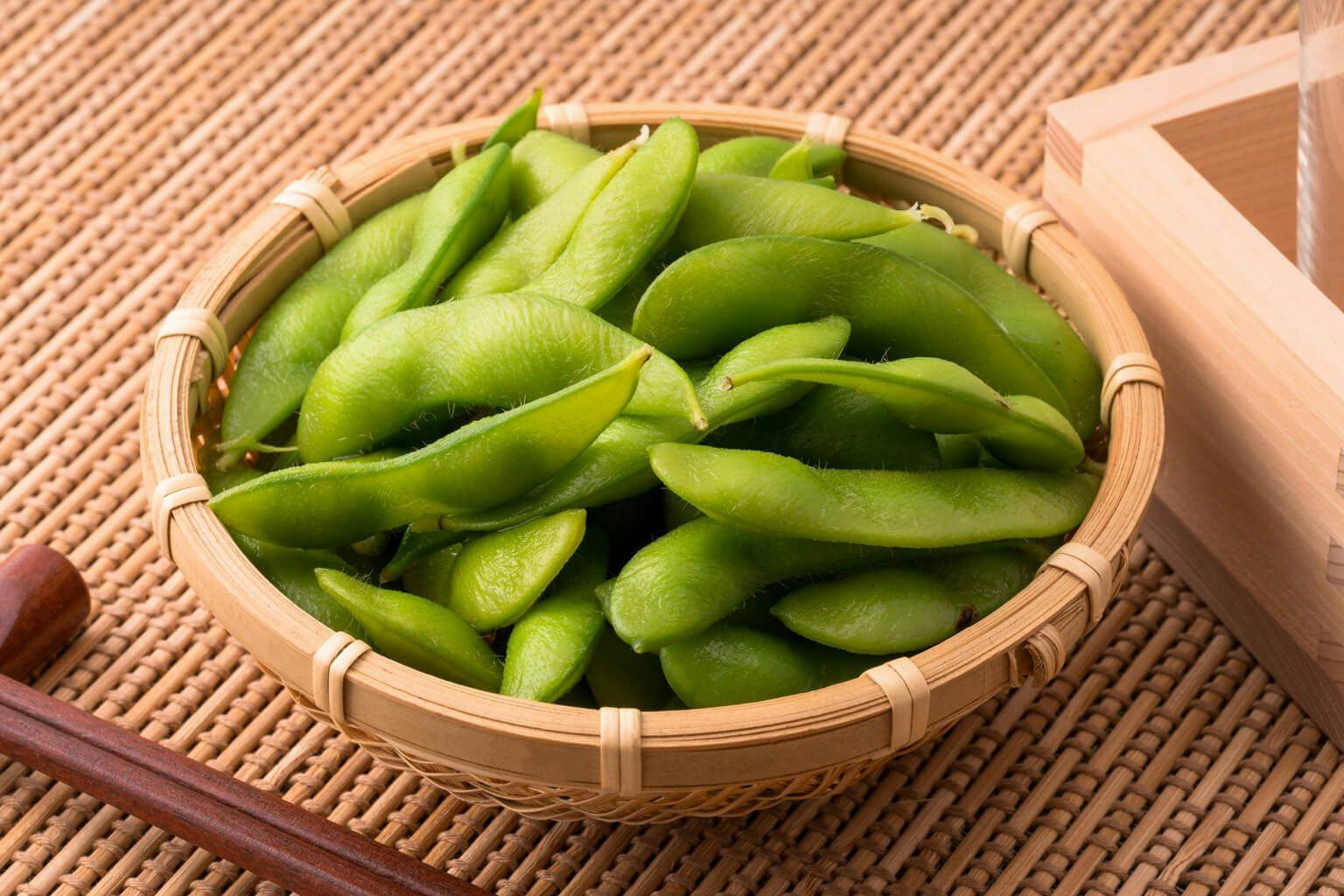 Edamame is a healthy snack