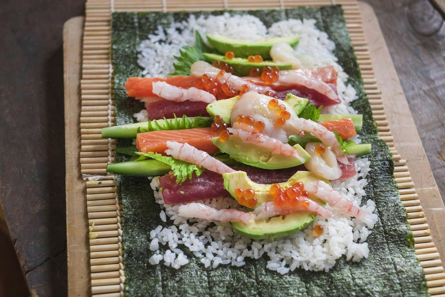 Easy Hand Roll Sushi Recipe with Sake