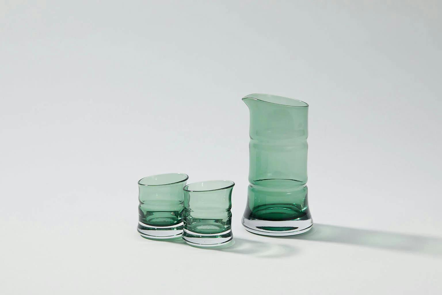 Bamboo Glass Sake Set