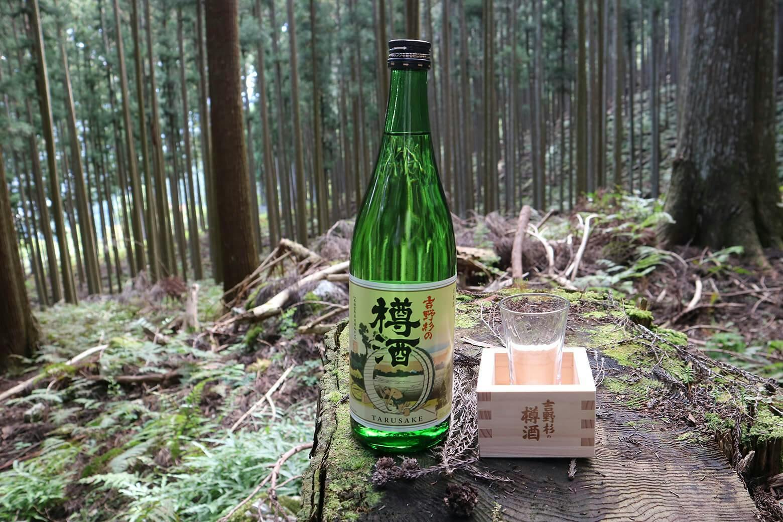feel the calming scent of Yoshino cedar forests when drinking Choryo’s taru sake