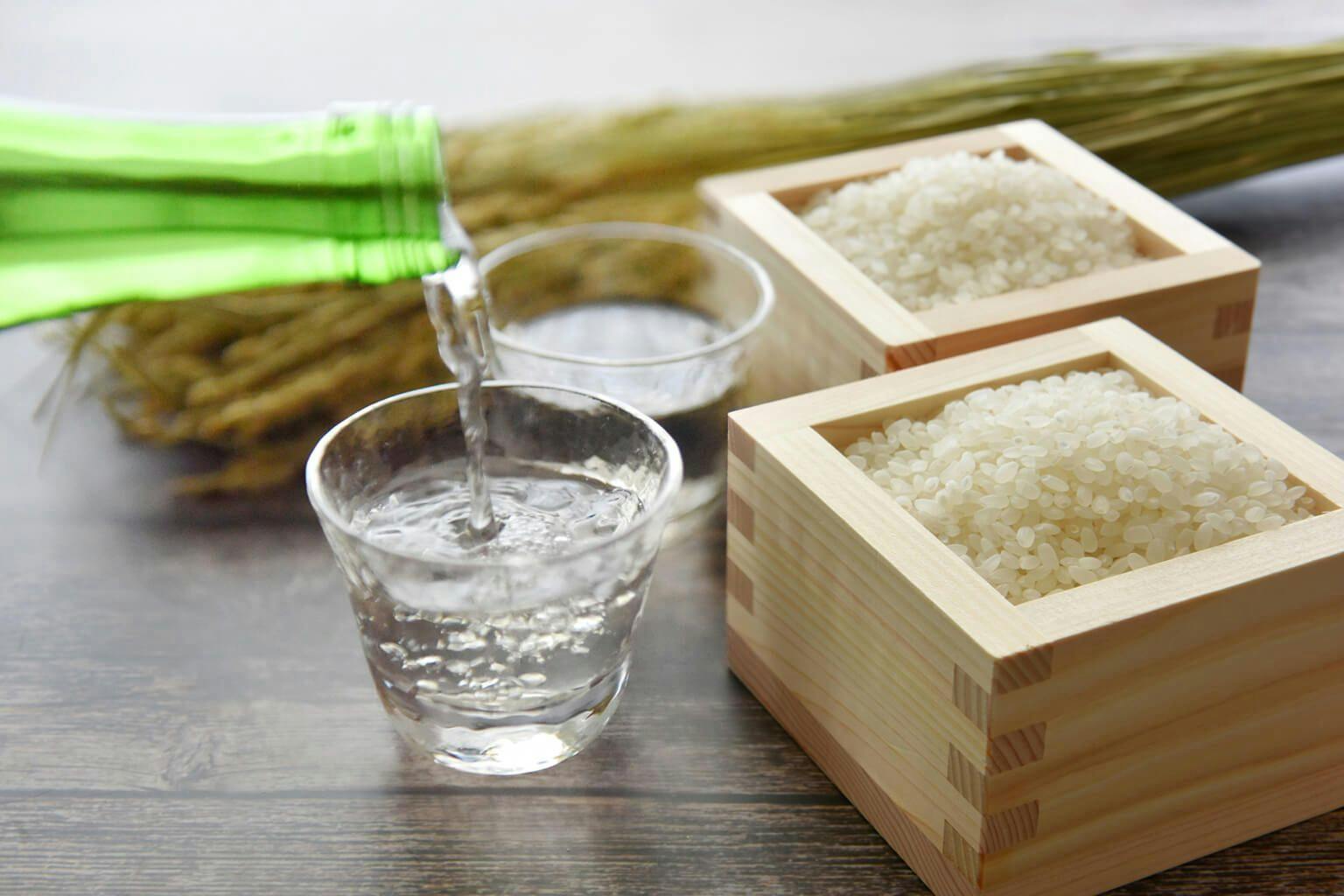 Sake with rice