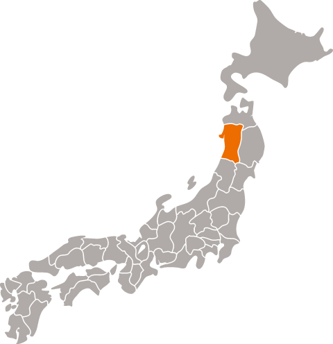 Tohoku region map