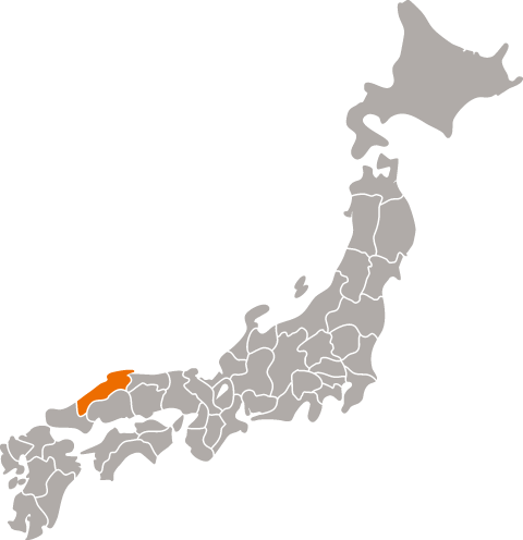 Chugoku region map