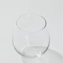 “Aderia” Craft Sake Glass Rich Aroma, upward angled close view