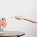 “Aderia” Tebineri Ginjo Glass, on a hand