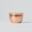 “Hana” Tin Guinomi Cup (With Copper Mirror Finish), side view