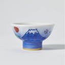 “Sakura Fujisan” Soundable Sakazuki Cup, upward angled view