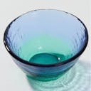 “Sango no Umi” Guinomi Glass, upward angled close view