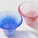 “Shofukuhai” Fujisan Cold Sake Glass (Set of 2), top view