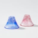 “Shofukuhai” Fujisan Cold Sake Glass (Set of 2), upward angled view