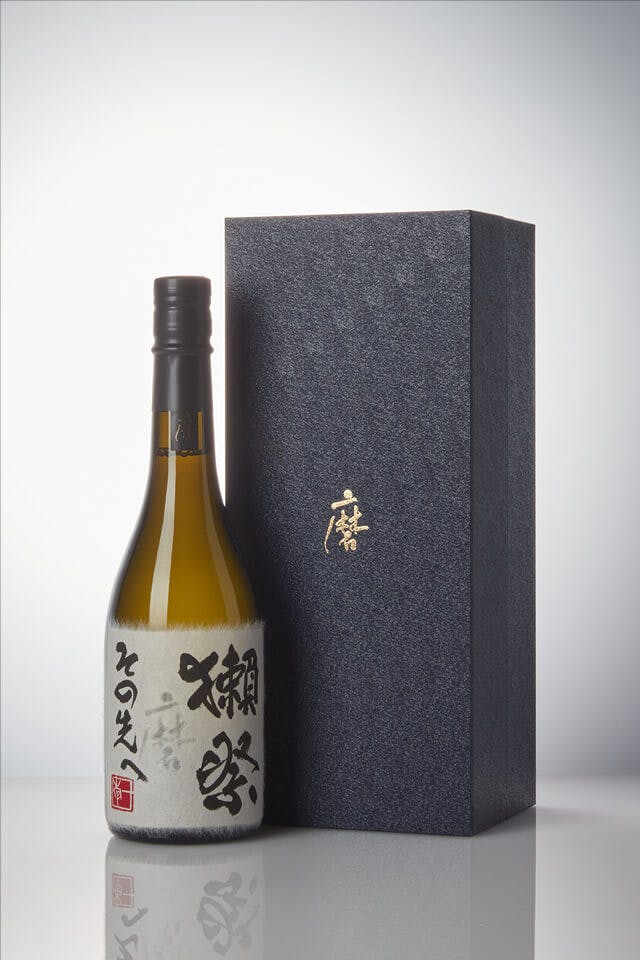 Dassai “Beyond” Junmai Daiginjo, standing in front of a product box