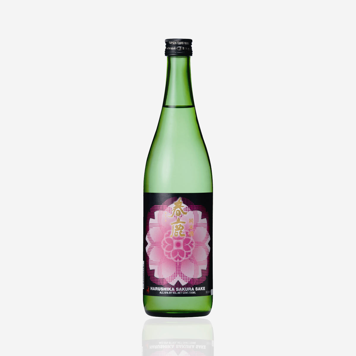 HARU　七宝1000本貴錦200本 Harushika“Sakura” Junmai Sake 720ml - Tippsy Sake