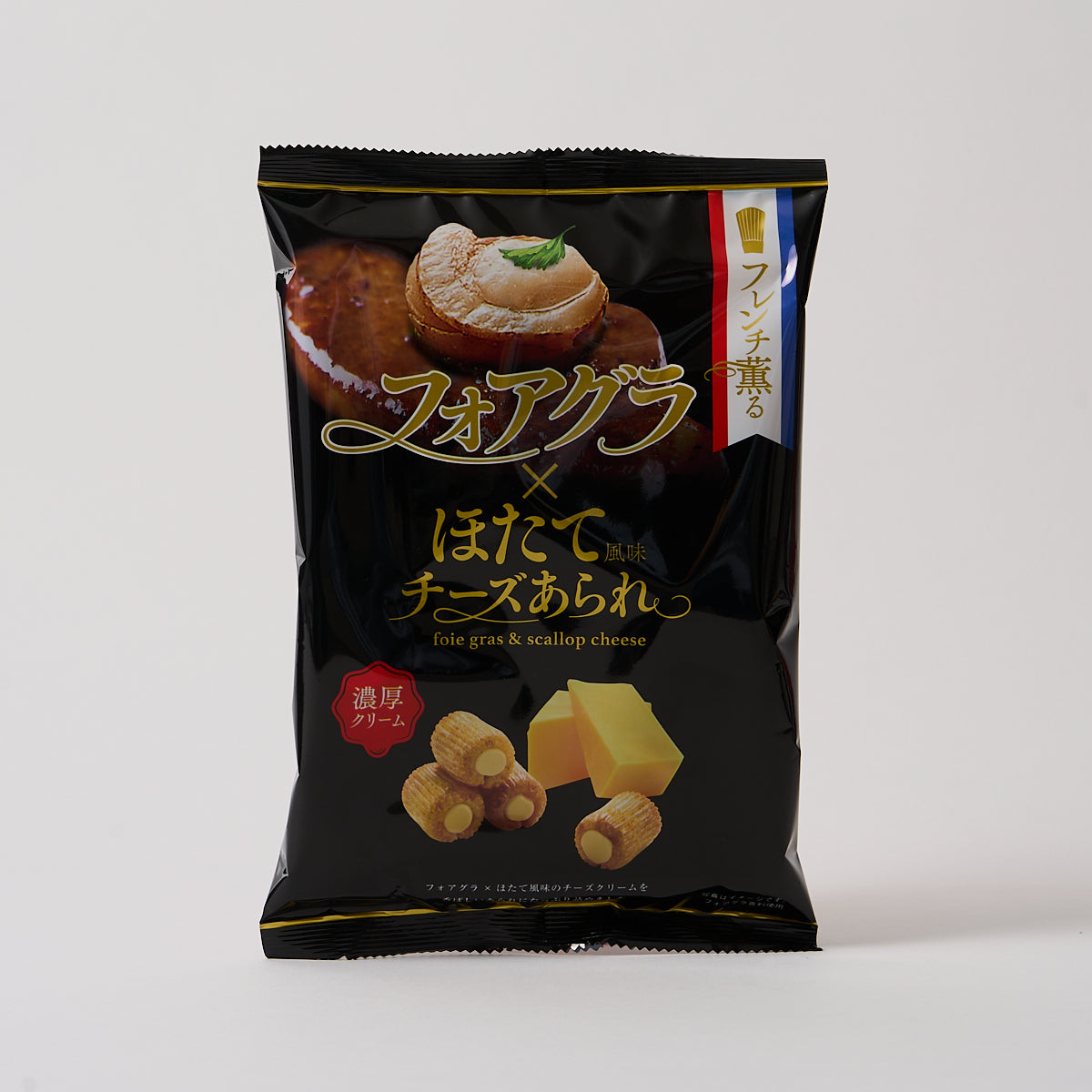 Rice Crackers With Cheese (Foie Gras and Scallop Flavors)